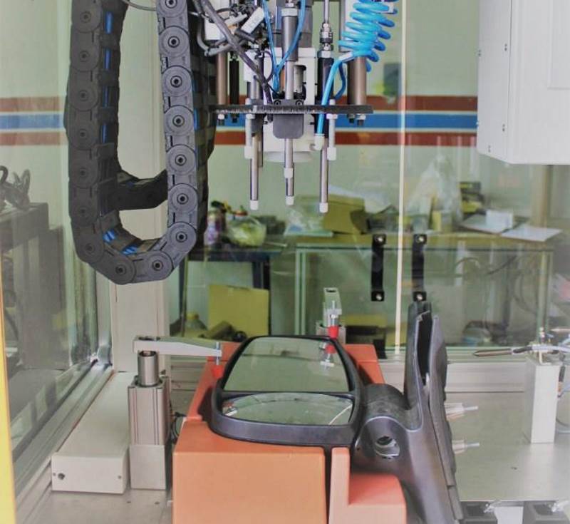 Side Mirror Assembly Line